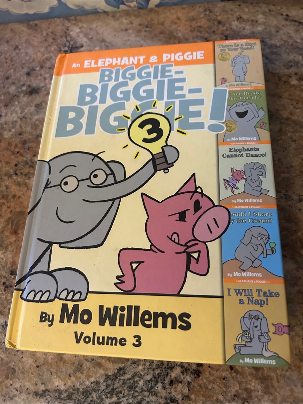 Elephant & Piggie: Biggie-Biggie-Biggie! Volume 3 by Mo Willems - Yellow Cover